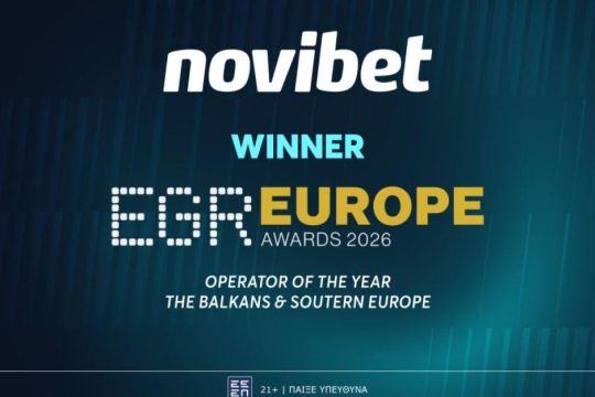 Η Novibet “Operator of the Year” σε Βαλκάνια και Νότια Ευρώπη στα EGR European Awards 2026
